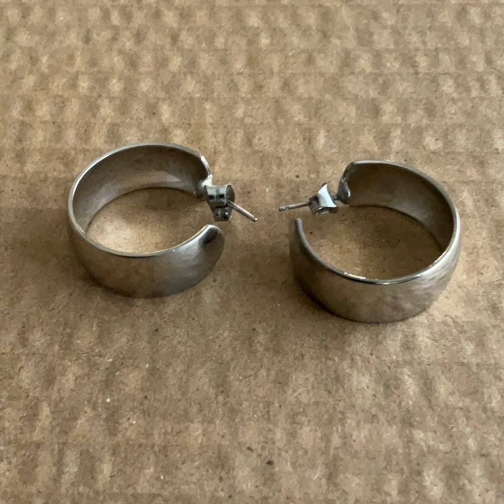 Silver Hoop Earrings